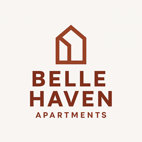 Rayland apartment for rent - A logo for Belle Haven Apartments is displayed.