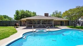 Forney house for rent - A house with a pool in the backyard.