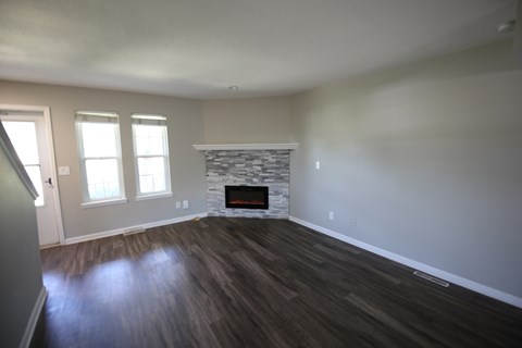 Floor plan for 2 beds, 1.5 baths