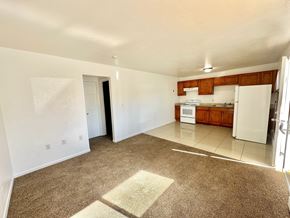 Aurora apartment for rent - A room with a brown carpet and white walls.