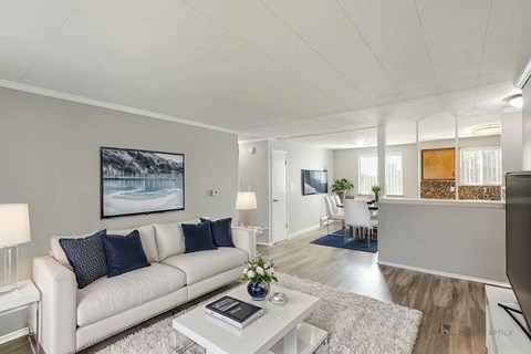 Floor plan for 2 beds, 1 bath