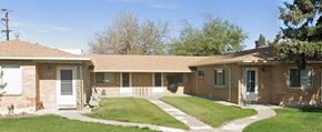 Lakewood apartment for rent - A house with a brown roof and a white door.
