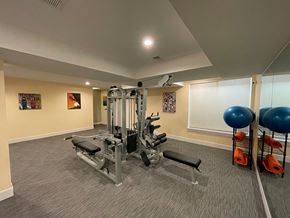 Lafayette apartment for rent - A well-equipped gym with a variety of exercise equipment.
