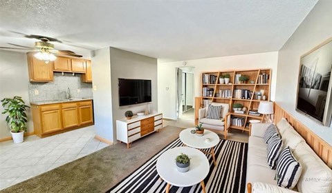 Floor plan for 1 bed, 1 bath