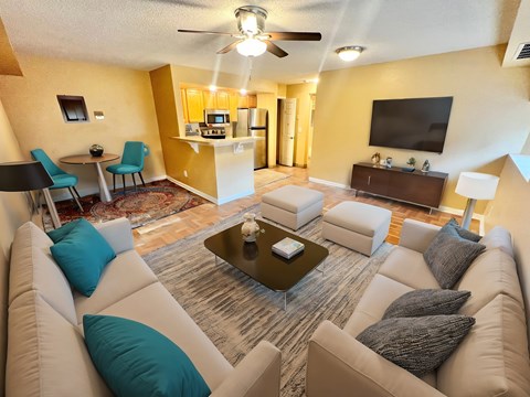 Floor plan for 1 bed, 1 bath