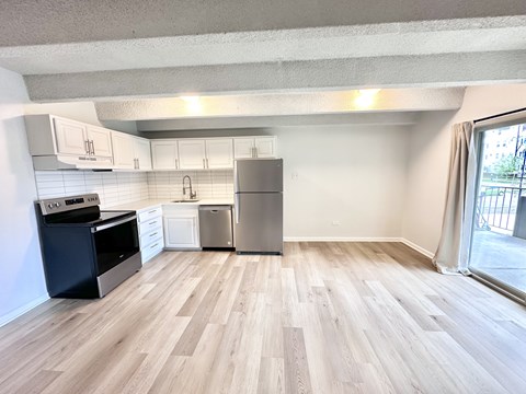 Floor plan for 1 bed, 1 bath