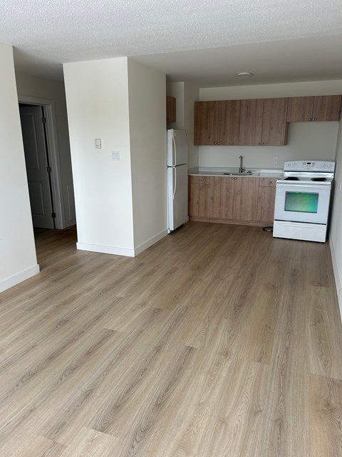 Floor plan for 1 bed, 1 bath