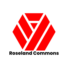 Lisbon apartment for rent - A red graphic with the words "Roseland Commons" underneath it.