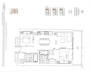 Toronto apartment for rent - A floor plan of a house with labeled rooms and dimensions.