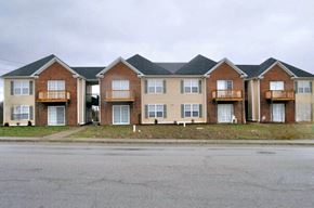 Bowling Green apartment for rent - A row of brick apartment buildings with balconies.