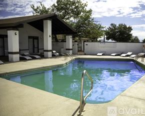 Sierra Vista apartment for rent - A pool with a metal ladder in the middle of it.