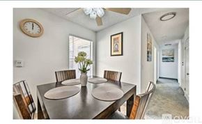 La Mesa apartment for rent - A dining room with a table set for four.