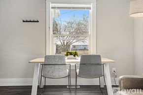 Grand Rapids apartment for rent - A dining room with a table and two chairs.