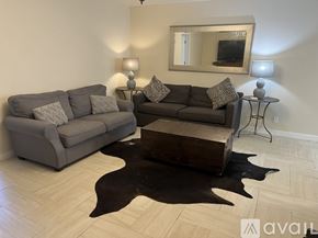Lompoc apartment for rent - A living room with two couches and a coffee table.