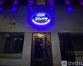 Los Angeles apartment for rent - A building with the word "AVAILABLE" written on it.