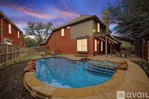 Highland Village house for rent - A house with a pool in the backyard.