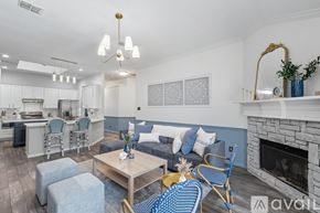 Corinth house for rent - A dining room with a wooden table and chairs.