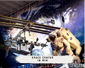 Friendswood house for rent - An astronaut is seen in a space suit in a space center.