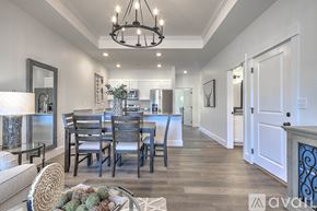 Johnson City apartment for rent - A dining room with a table set for six.