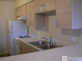Santa Rosa apartment for rent - A white shelf unit sits in a narrow hallway.