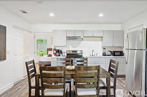 Grand Prairie house for rent - A kitchen with a table and chairs in front of it.