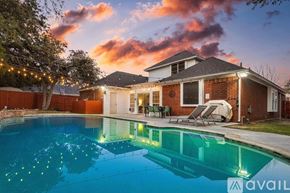 North Richland Hills house for rent - A house with a pool in the backyard is available for rent.