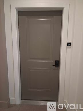 Altoona apartment for rent - A floor plan of a unit with a kitchen, living room, and bathroom.