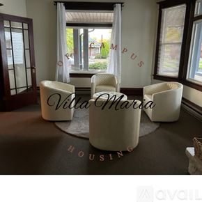 Spokane apartment for rent - A room with a sign that says "Villa Marra" and "Housing" on the floor.