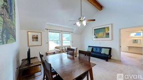 San Marcos apartment for rent - A dining room with a wooden table and chairs.