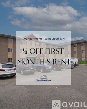 St Cloud apartment for rent - A multi-story apartment building with balconies and a black railing.