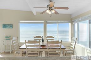 Imperial Beach condo for rent - A dining room with a view of the ocean.