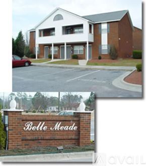 Greenville apartment for rent - A building with a sign that says Belle Meade.