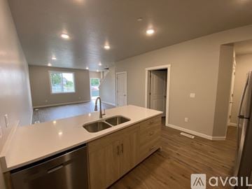 Caldwell apartment for rent - A kitchen with a sink and a window.