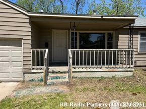 Tulsa apartment for rent - A house with a BB Realty Partners sign in the front yard.