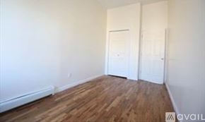 Brooklyn townhouse for rent - A room with wooden floors and two white doors.