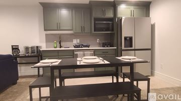 Idaho Falls house for rent - A kitchen with a table set for two.