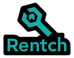 Calgary apartment for rent - A logo with a house inside a keyhole and the word Rentch below it.