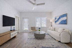 Venice apartment for rent - House number 10 is painted in light blue and white.