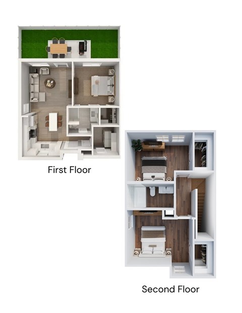 Floor plan for 3 beds, 2 baths, 1346 sqft