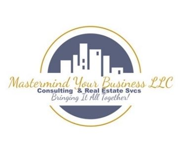Garfield Hts house for rent - A logo for Mastermind Your Business LLC featuring a city skyline silhouette.