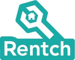 Calgary apartment for rent - A logo with a magnifying glass and a house inside it.