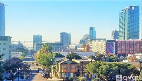 San Diego apartment for rent - A cityscape with a mix of residential and commercial buildings.