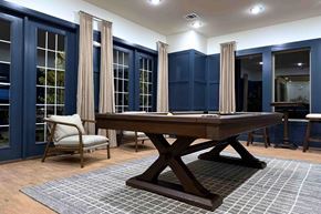 Greenville apartment for rent - A dining room with a wooden table and chairs.