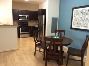Waynesboro apartment for rent - a kitchen and dining room with a table and chairs
