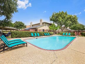 Carrollton apartment for rent - our apartments have a resort style pool and lounge chairs