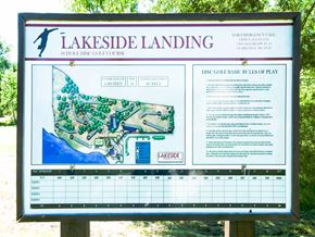 Starkville apartment for rent - a sign with a map of lakeside landing on it