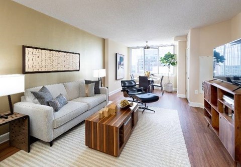 Floor plan for studio, 1 bath, 691 sqft