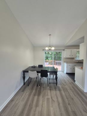 Oak Grove house for rent - A dining room with a table and chairs.