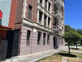 Los Angeles apartment for rent - A tall building with a fire escape on the side.