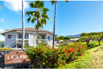 Kailua-Kona apartment for rent - A house with a sign that says La Ilana Eha.